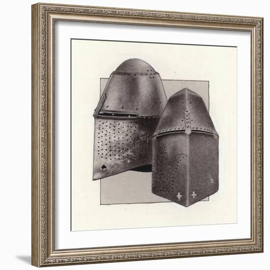 Great Helms - Helmets Used for Jousting-Pat Nicolle-Framed Giclee Print