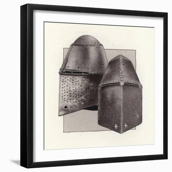 Great Helms - Helmets Used for Jousting-Pat Nicolle-Framed Giclee Print