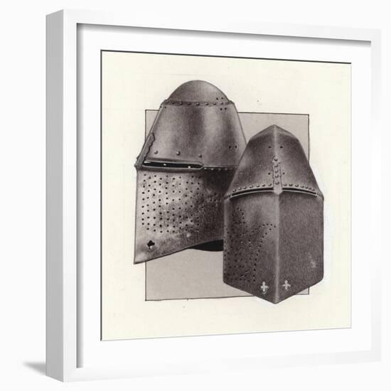 Great Helms - Helmets Used for Jousting-Pat Nicolle-Framed Giclee Print