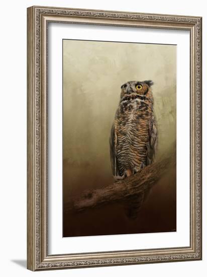 Great Horned Owl at Shiloh-Jai Johnson-Framed Giclee Print