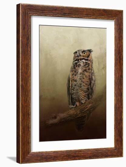 Great Horned Owl at Shiloh-Jai Johnson-Framed Giclee Print