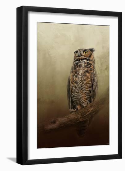 Great Horned Owl at Shiloh-Jai Johnson-Framed Giclee Print