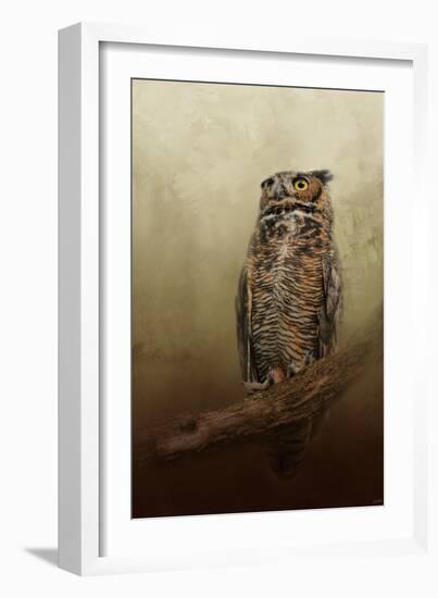 Great Horned Owl at Shiloh-Jai Johnson-Framed Giclee Print