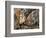 Great Horned Owl (Bubo Virginianus) Sleeping on Perch in Willow Tree, New Mexico, USA-Larry Ditto-Framed Photographic Print