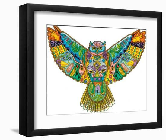 Great Horned Owl-Sue Coccia-Framed Art Print