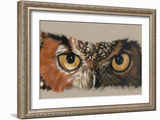 Great Horned Owl-Barbara Keith-Framed Giclee Print