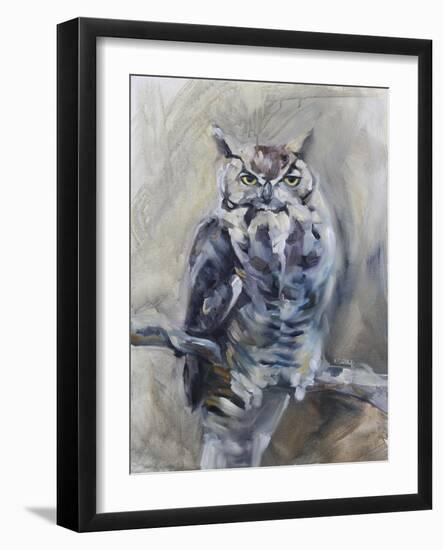 Great Horned Owl-Renee Gould-Framed Giclee Print