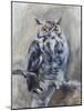 Great Horned Owl-Renee Gould-Mounted Giclee Print