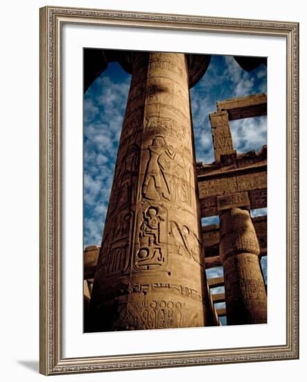 Great Hypostyle Hall at Karnak Temple, Egypt-Clive Nolan-Framed Photographic Print