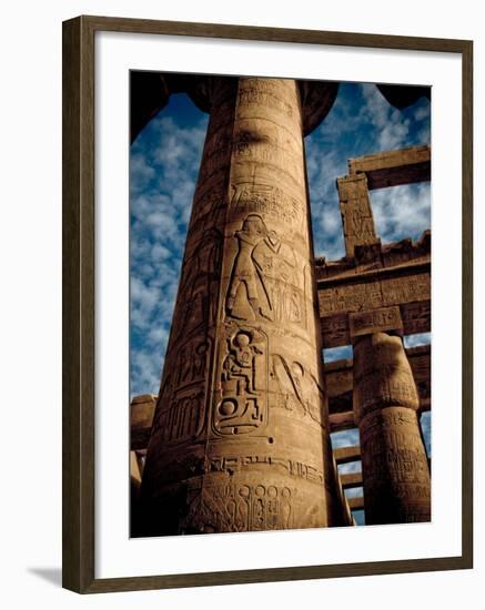 Great Hypostyle Hall at Karnak Temple, Egypt-Clive Nolan-Framed Photographic Print