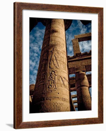 Great Hypostyle Hall at Karnak Temple, Egypt-Clive Nolan-Framed Photographic Print