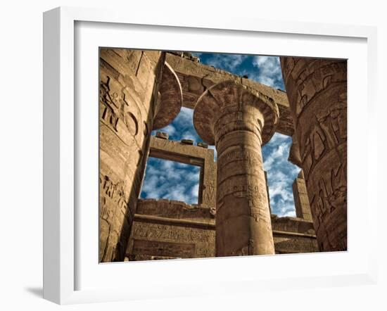 Great Hypostyle Hall at Karnak Temple, Egypt-Clive Nolan-Framed Photographic Print