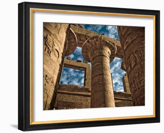 Great Hypostyle Hall at Karnak Temple, Egypt-Clive Nolan-Framed Photographic Print