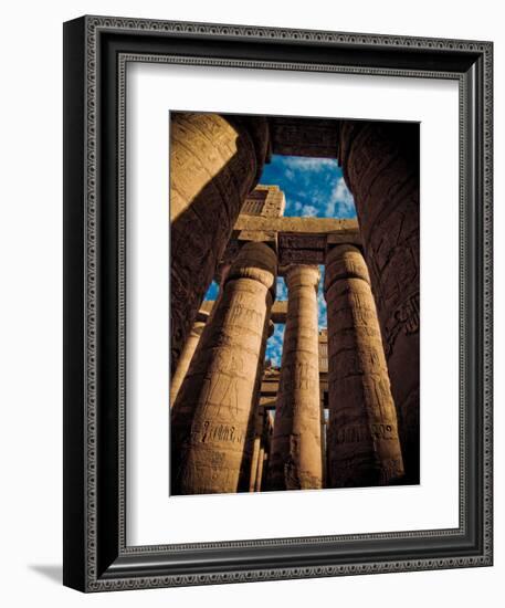 Great Hypostyle Hall at Karnak Temple, Egypt-Clive Nolan-Framed Photographic Print