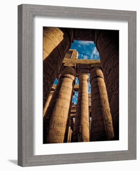 Great Hypostyle Hall at Karnak Temple, Egypt-Clive Nolan-Framed Photographic Print