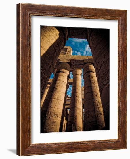 Great Hypostyle Hall at Karnak Temple, Egypt-Clive Nolan-Framed Photographic Print