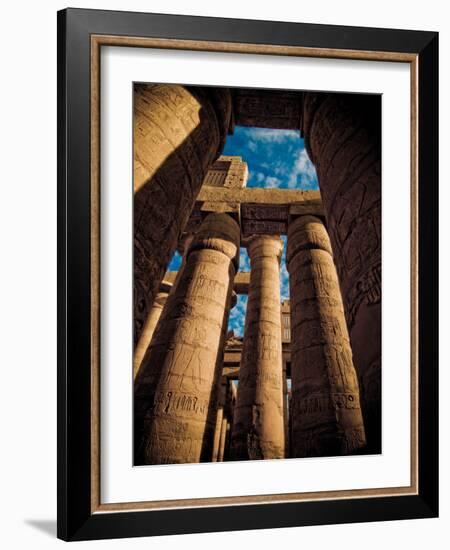 Great Hypostyle Hall at Karnak Temple, Egypt-Clive Nolan-Framed Photographic Print