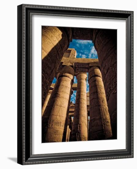 Great Hypostyle Hall at Karnak Temple, Egypt-Clive Nolan-Framed Photographic Print