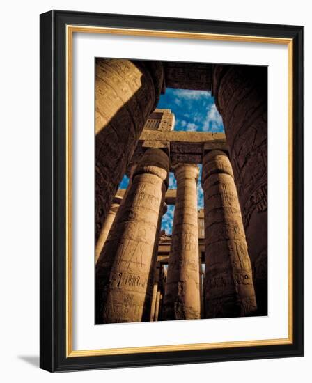 Great Hypostyle Hall at Karnak Temple, Egypt-Clive Nolan-Framed Photographic Print