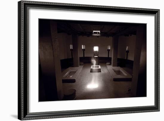 Great Kiva Spirit Aztec Ruins National Monument BW-Steve Gadomski-Framed Photographic Print