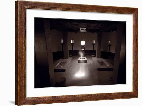 Great Kiva Spirit Aztec Ruins National Monument BW-Steve Gadomski-Framed Photographic Print