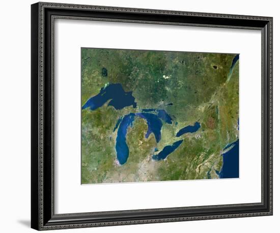 Great Lakes, Satellite Image-PLANETOBSERVER-Framed Photographic Print