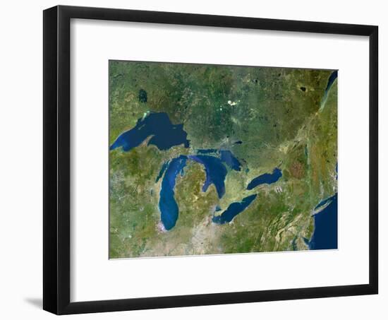 Great Lakes, Satellite Image-PLANETOBSERVER-Framed Photographic Print