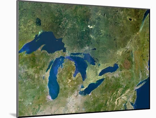 Great Lakes, Satellite Image-PLANETOBSERVER-Mounted Photographic Print
