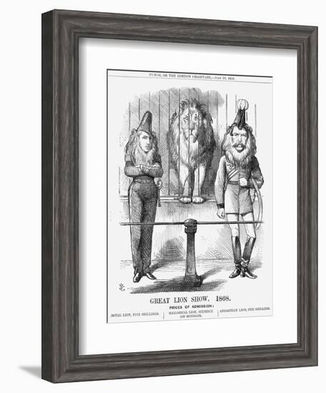 Great Lion Show, 1868-John Tenniel-Framed Giclee Print