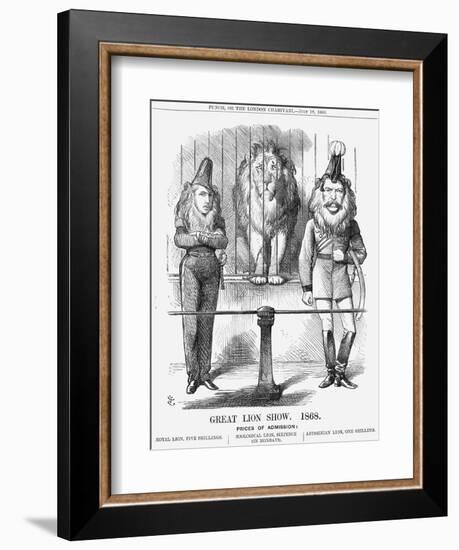 Great Lion Show, 1868-John Tenniel-Framed Giclee Print