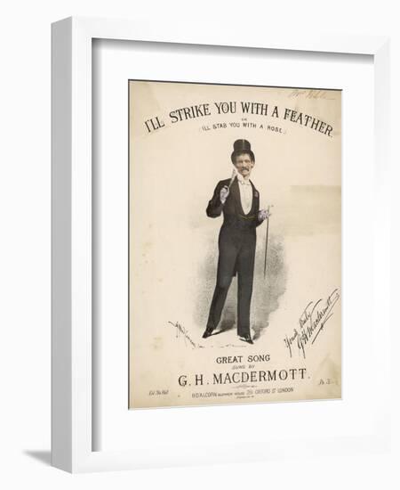 Great Macdermott, Music Hall Singer-null-Framed Art Print