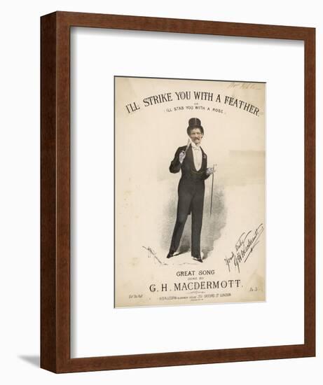 Great Macdermott, Music Hall Singer-null-Framed Art Print