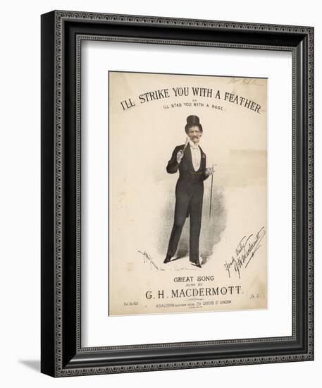 Great Macdermott, Music Hall Singer-null-Framed Art Print