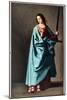 Great Martyr Euphemia (Oil on Canvas, 1637)-Francisco de Zurbaran-Mounted Giclee Print