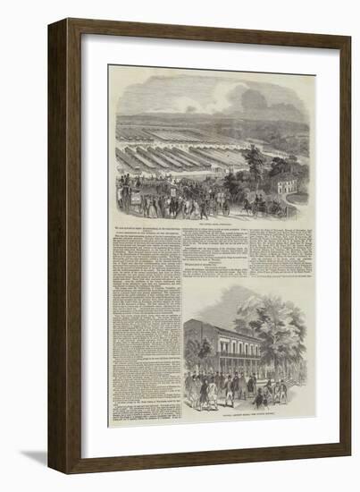 Great Meeting of the Royal Agricultural Society at Southampton-null-Framed Giclee Print