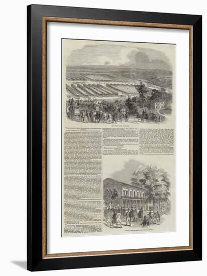 Great Meeting of the Royal Agricultural Society at Southampton-null-Framed Giclee Print