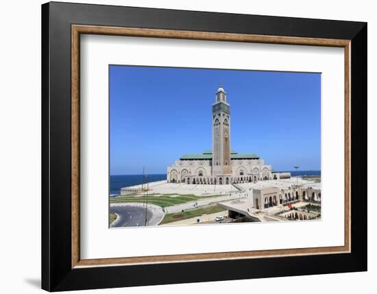 Great Mosque in Casablanca, Morocco-p.lange-Framed Photographic Print