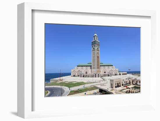 Great Mosque in Casablanca, Morocco-p.lange-Framed Photographic Print