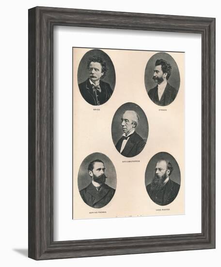 'Great Musicians - Plate IX.', 1895-Unknown-Framed Photographic Print