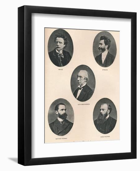 'Great Musicians - Plate IX.', 1895-Unknown-Framed Photographic Print