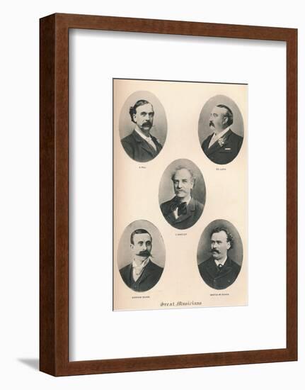 'Great Musicians - Plate VI.', 1895-Unknown-Framed Photographic Print