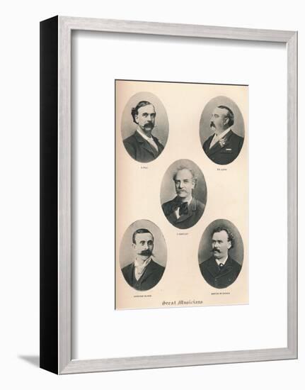 'Great Musicians - Plate VI.', 1895-Unknown-Framed Photographic Print