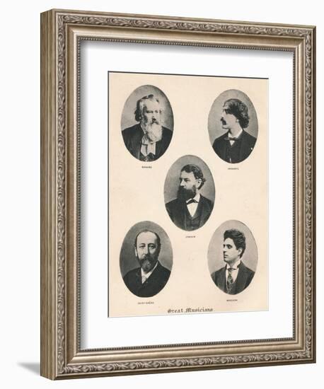 'Great Musicians - Plate VII.', 1895-Unknown-Framed Photographic Print