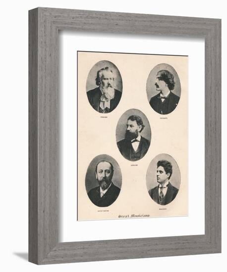 'Great Musicians - Plate VII.', 1895-Unknown-Framed Photographic Print