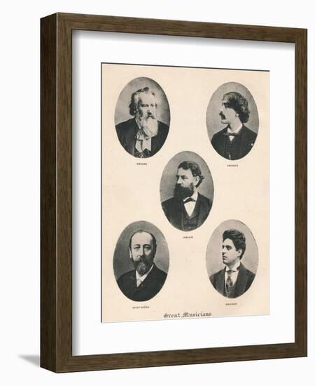 'Great Musicians - Plate VII.', 1895-Unknown-Framed Photographic Print