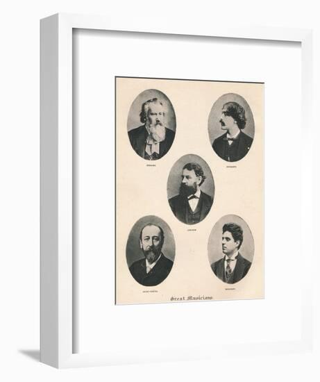 'Great Musicians - Plate VII.', 1895-Unknown-Framed Photographic Print