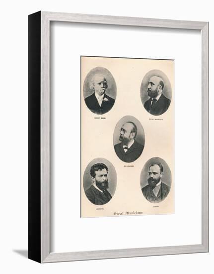 'Great Musicians - Plate VIII.', 1895-Unknown-Framed Photographic Print