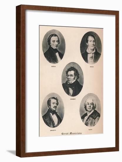 'Great Musicians - Plate XIII.', 1895-Unknown-Framed Giclee Print