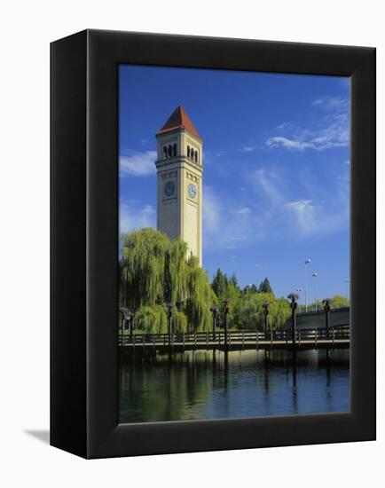 Great Northern Clock Tower, Riverfront Park, Spokane, Washington, USA-Charles Gurche-Framed Premier Image Canvas