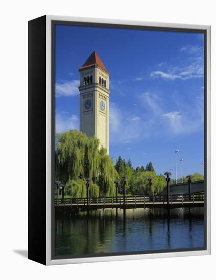 Great Northern Clock Tower, Riverfront Park, Spokane, Washington, USA-Charles Gurche-Framed Premier Image Canvas